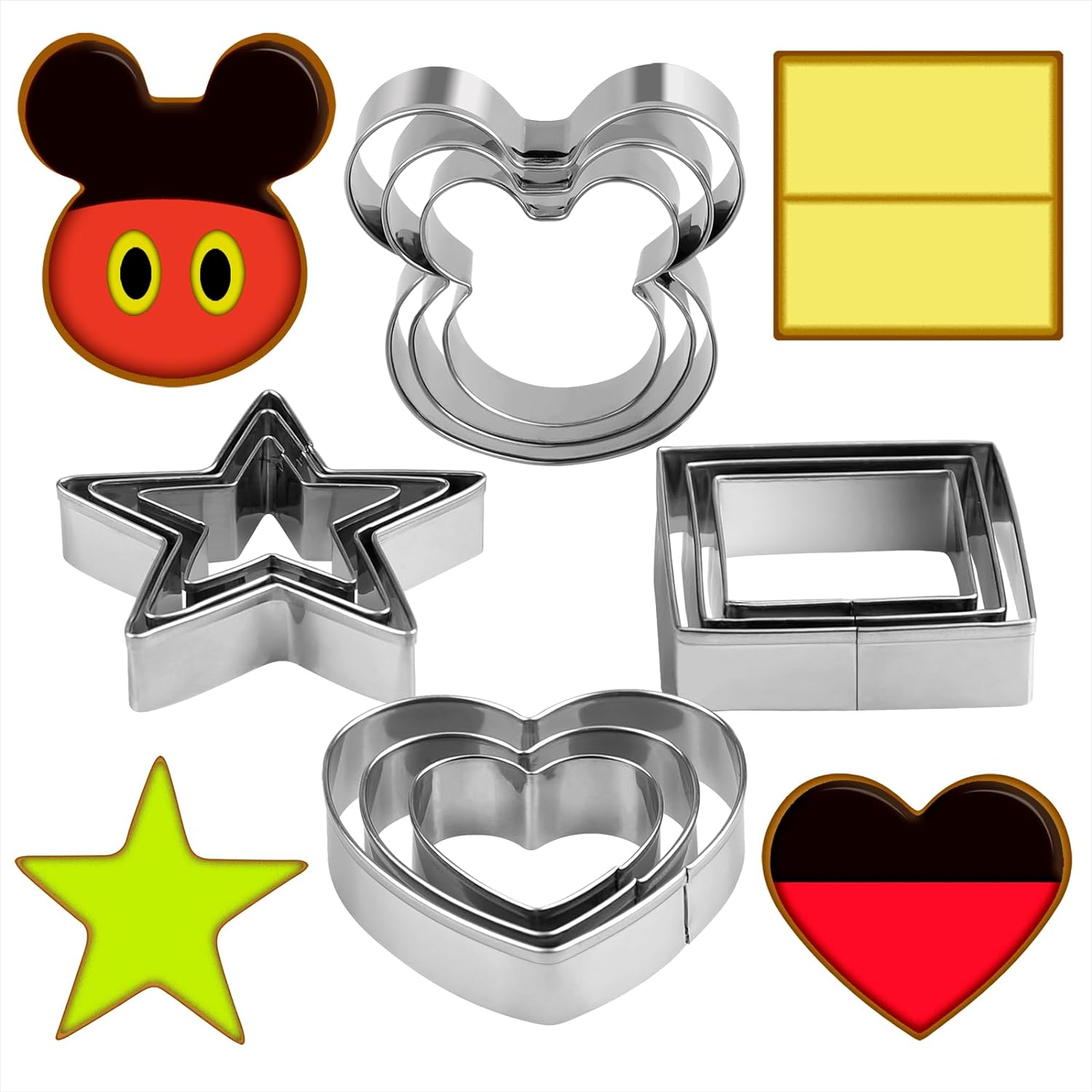 Metal Cookie Cutters Set, Star Cookie Cutter, Round Biscuit Cutter, Heart Cookie Cutters, Molds Cutter, Cookie Cutter, Biscuit Cutters Metal Cookie Cutters Set, Star Cookie Cutter, Round Biscuit Cutter, Heart Cookie Cutters, Molds Cutter, Cookie Cutter, Biscuit Cutters